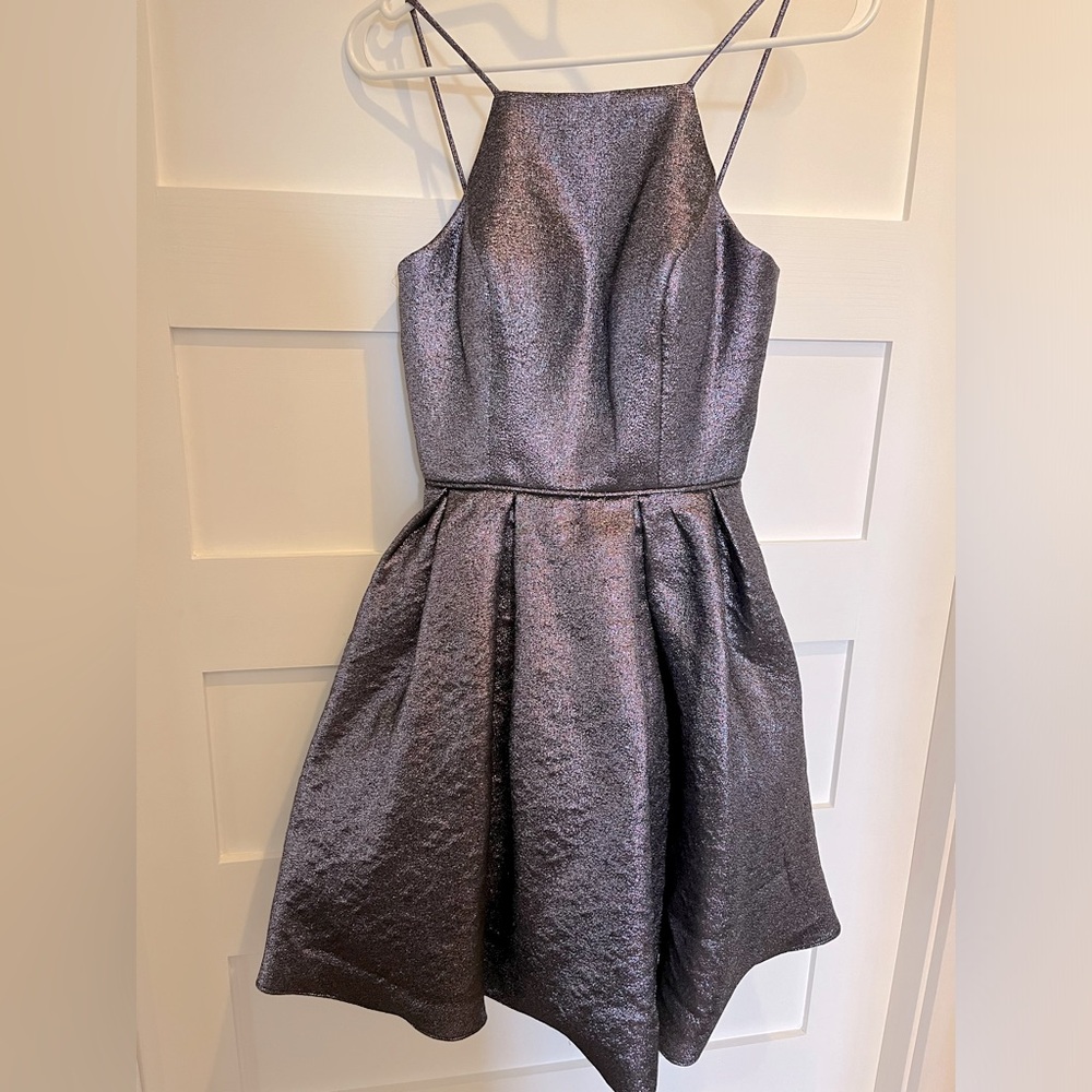 Betsy Adam formal sparkle dress purple size 2 adult
